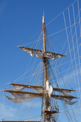 Fototapeta premium Mast of sail ship