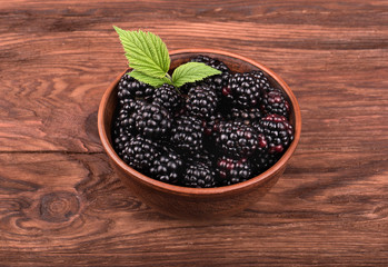 Blackberry in bowl