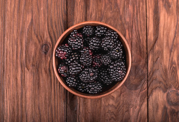 Blackberry in bowl
