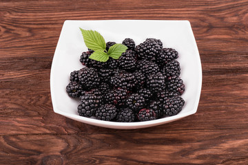 Blackberry in bowl
