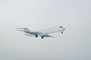 Passenger plane landing