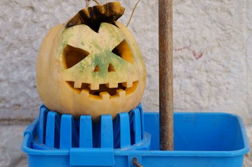 Halloween e l'emblema della zucca intagliata © Franxuc