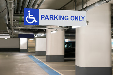 Handicap Parking Only Sign