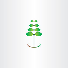 eco spring plant leaf green vector