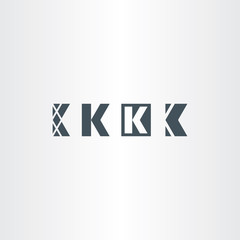 letter k set logo icon elements