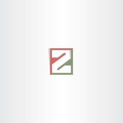 Obraz premium letter z vector logo logotype icon