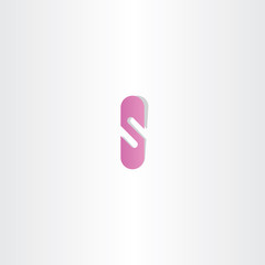 purple letter s logotype sign