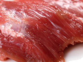 Raw beef meat