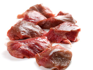 Raw veal meat