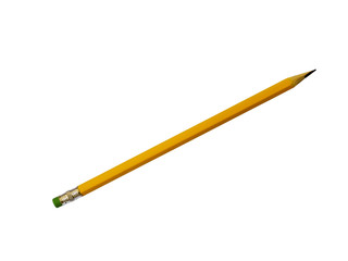Pencil on white