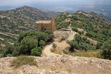Fototapeta premium Saint Joan hermitage in Montserrat Mountain, Spain