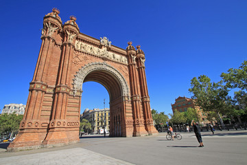 Fototapeta na wymiar Arc de Triomf, Barcelona, Catalunya, Spain
