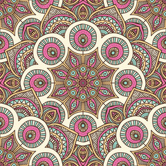 Ethnic floral seamless pattern
