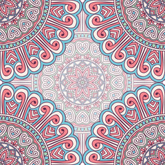 Ethnic floral seamless pattern