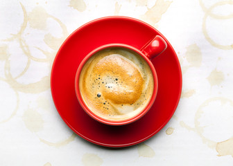 Kaffee Crema Cappuccino Tasse trinken Genuss Pause