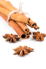 Stars anise and Cinnamon