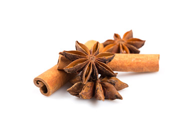 Stars anise and Cinnamon