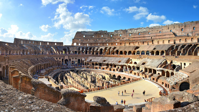 Rom Kolosseum XXL Panorama Innenansicht innen – Rome Colosseum XXL Panoramic View