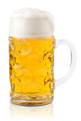 Oktoberfest München Bierglas Maß trinken isoliert