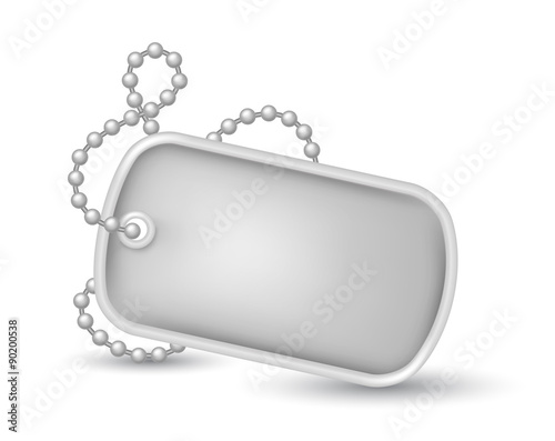 "Military dog tags illustration" Stock image and royalty-free vector