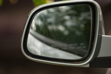 car mirror.