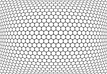 Hexagons pattern. Abstract textured latticed background.