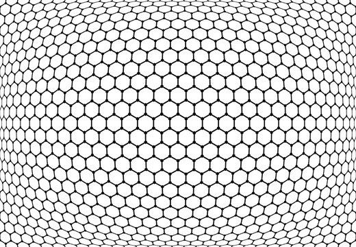 Hexagons pattern. Abstract textured latticed background.