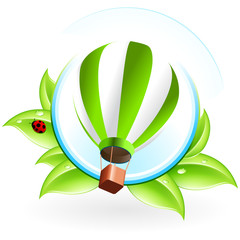 Icon with Hot Air Balloon