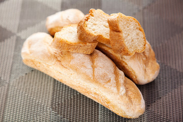 Homemade baguettes