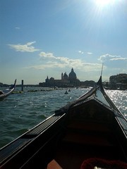 Vistas desde una g&oacute;ndola veneciana