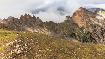 Eastern Karwendel High Mountains in Austria in Tyrol