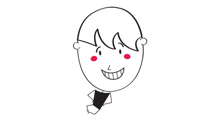 Happy child | White background