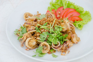 deep fried squid