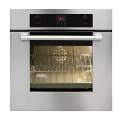 Electric oven isolated on white background.