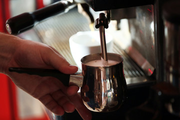 Fototapeta na wymiar Coffee machine, close up
