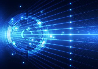 abstract future technology concept background, vector illustration