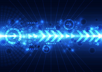 abstract future technology concept background, vector illustration