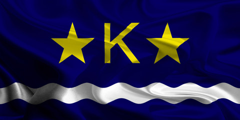 Flag of Kinshasa, Democratic Republic of the Congo 