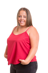 Fototapeta premium Overweighted woman