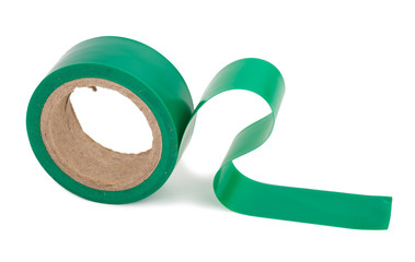 Green insulating tape roll