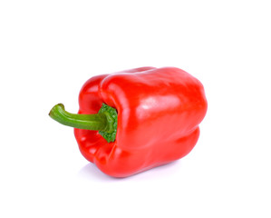 Red bell pepper  on white background