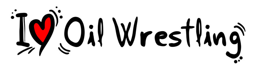 Oil Wrestling love