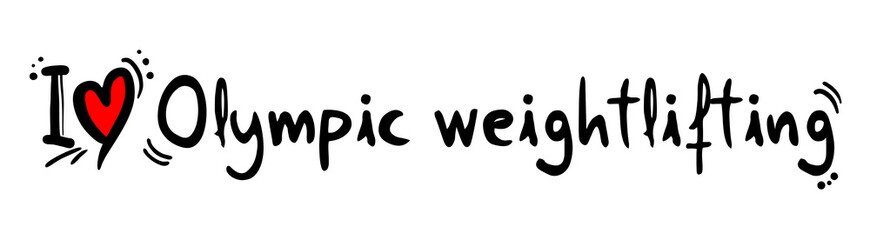 Olympic weightlifting love