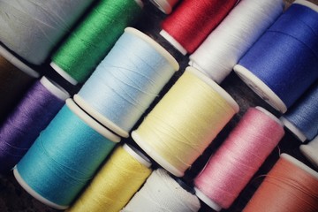 Bobbins colorful threads