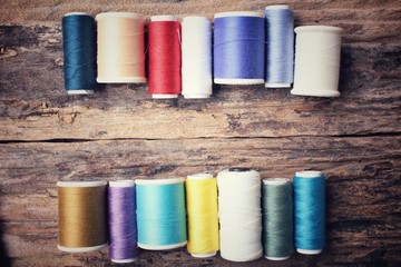 Bobbins colorful threads