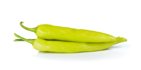  peppers isolated on white background