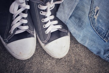 Sneakers with jeans