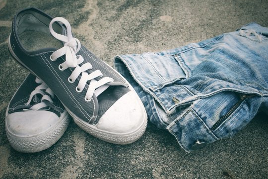Sneakers with jeans