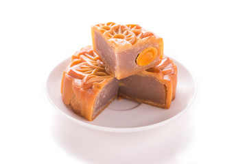 Mooncakes. Traditional Mooncake - Chinese moon cake
