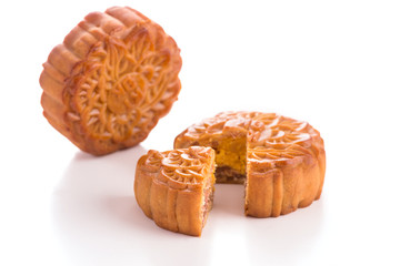 Mooncakes. Traditional Mooncake - Chinese moon cake